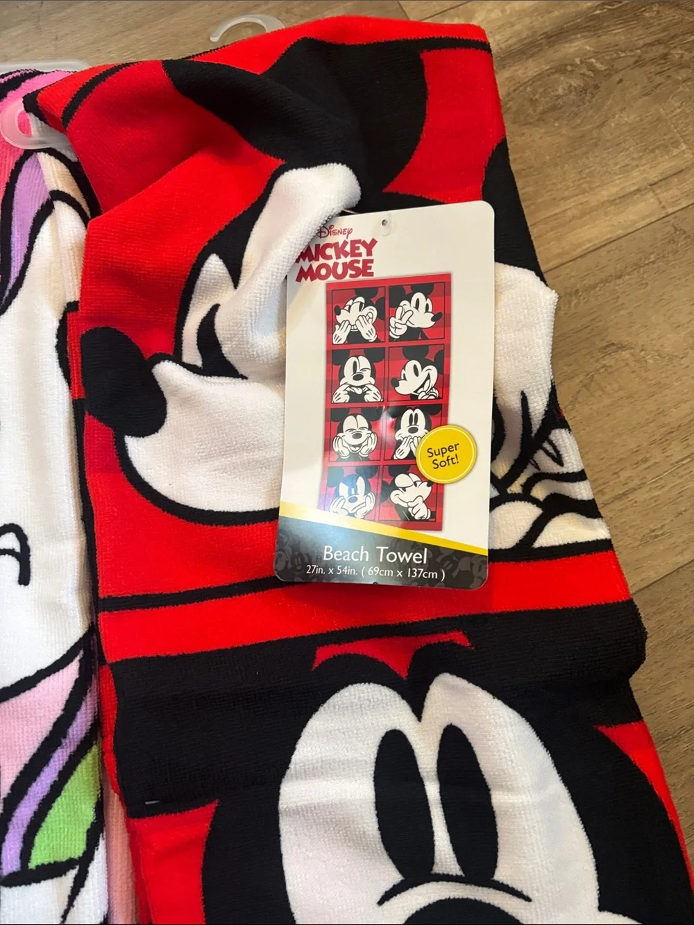Disney Kids Beach Towel Set featuring Minnie & Mickey